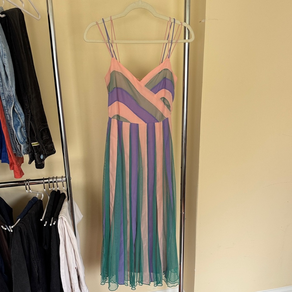 Gorgeous Multicolor Striped Women Dress